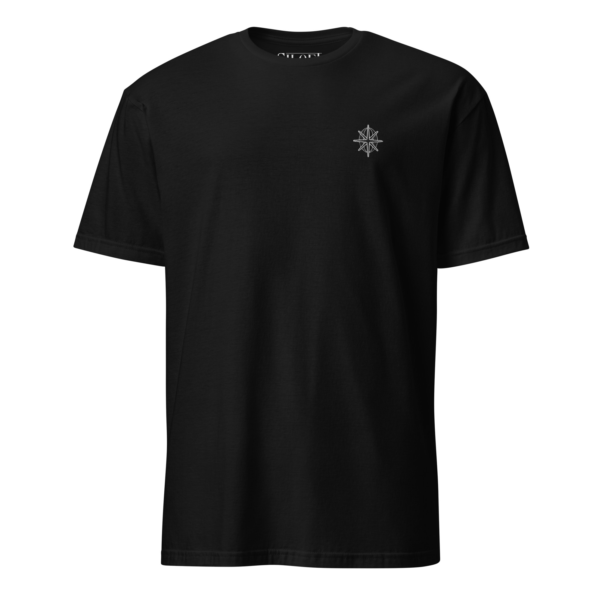 EMBROIDERED LOGO TEE (BLACK)