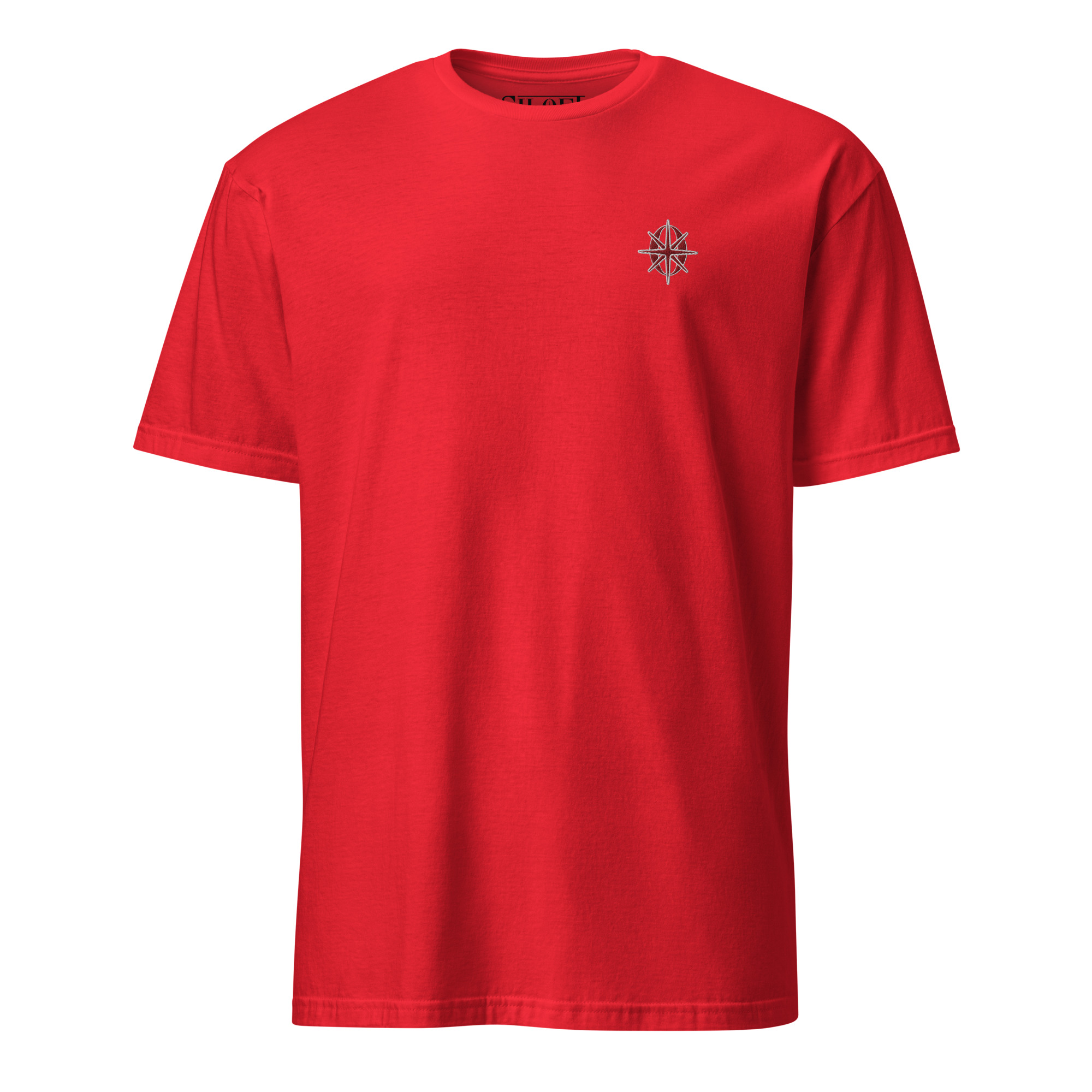 EMBROIDERED LOGO TEE (RED)