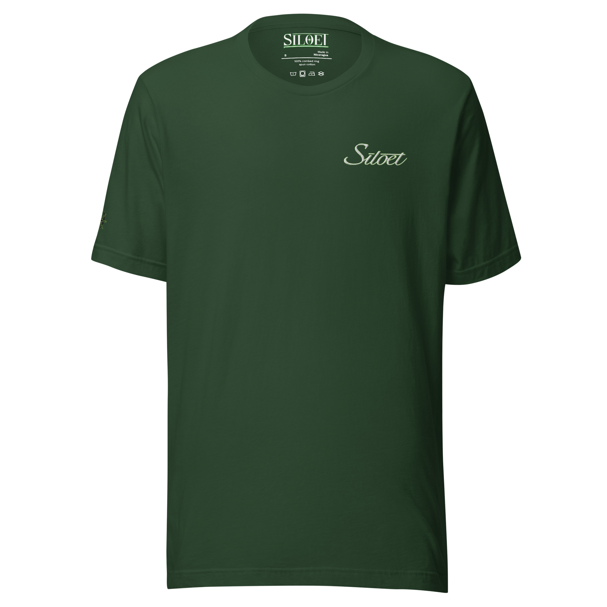 ‘TRIPLE GREEN’ EMBROIDERED LOGO TEE
